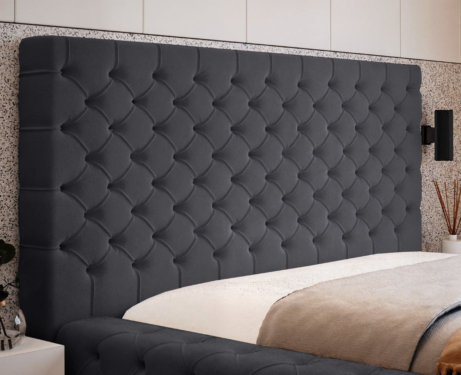 Designer Upholstered Bed Lana Velvet with Storage