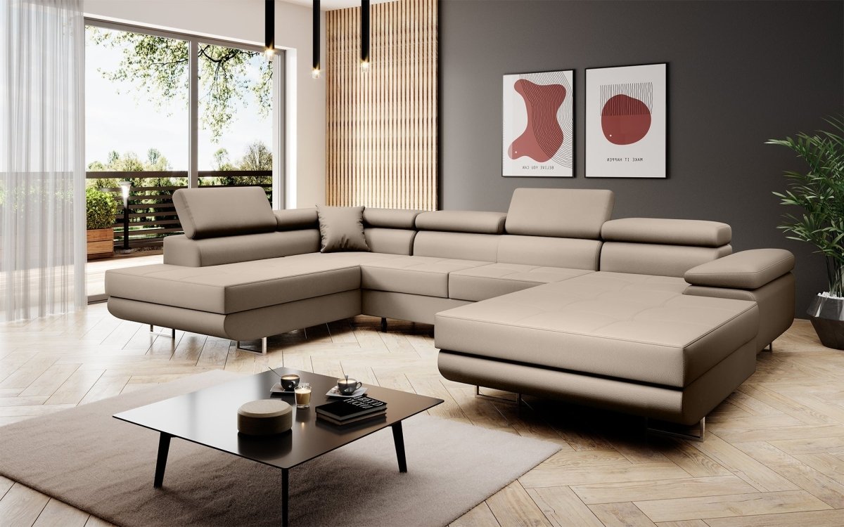 Designer Sofa Lago mit Schlaf - und Klappfunktion - Luxusbetten24