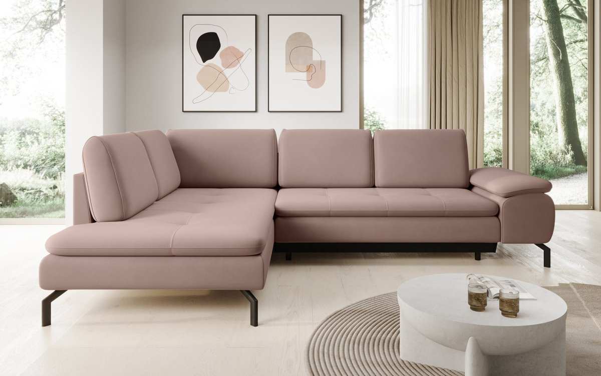 Designer Sofa Verila L mit Schlaf- und Klappfunktion - Luxusbetten24