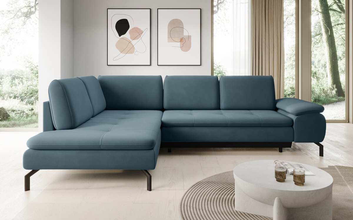 Designer Sofa Verila L mit Schlaf- und Klappfunktion - Luxusbetten24