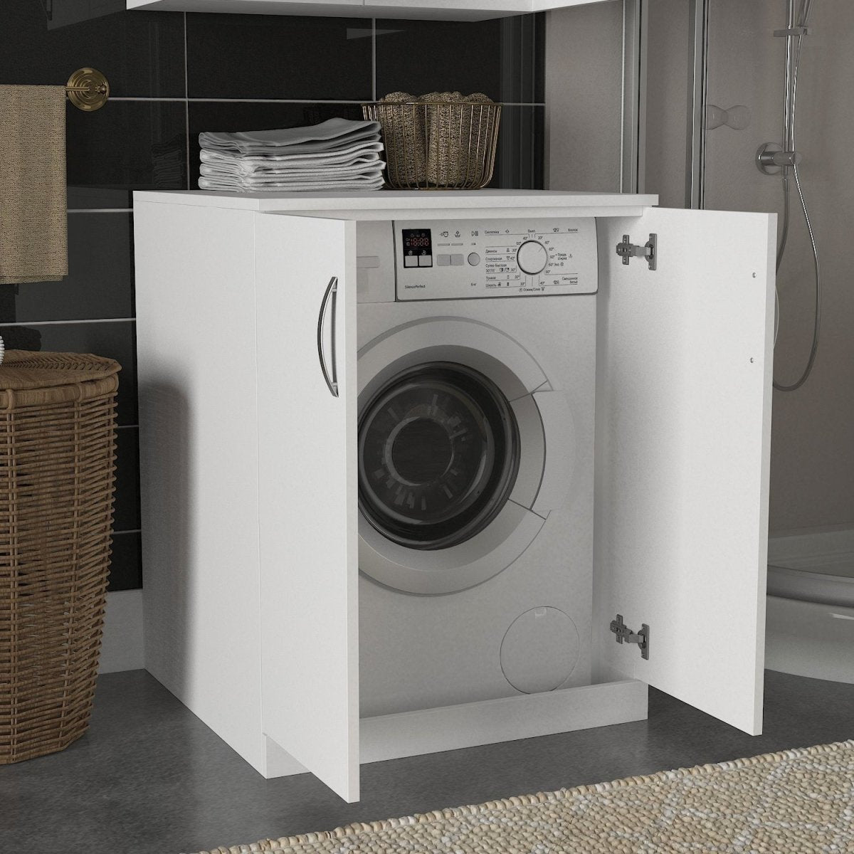 Designer Waschmaschinenschrank Laviano - Luxusbetten24