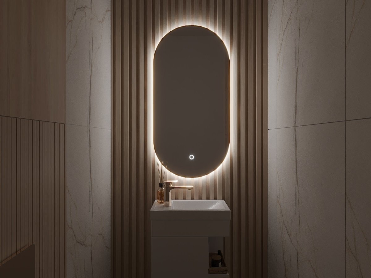 Spiegel Mina mit LED Beleuchtung - Luxusbetten24